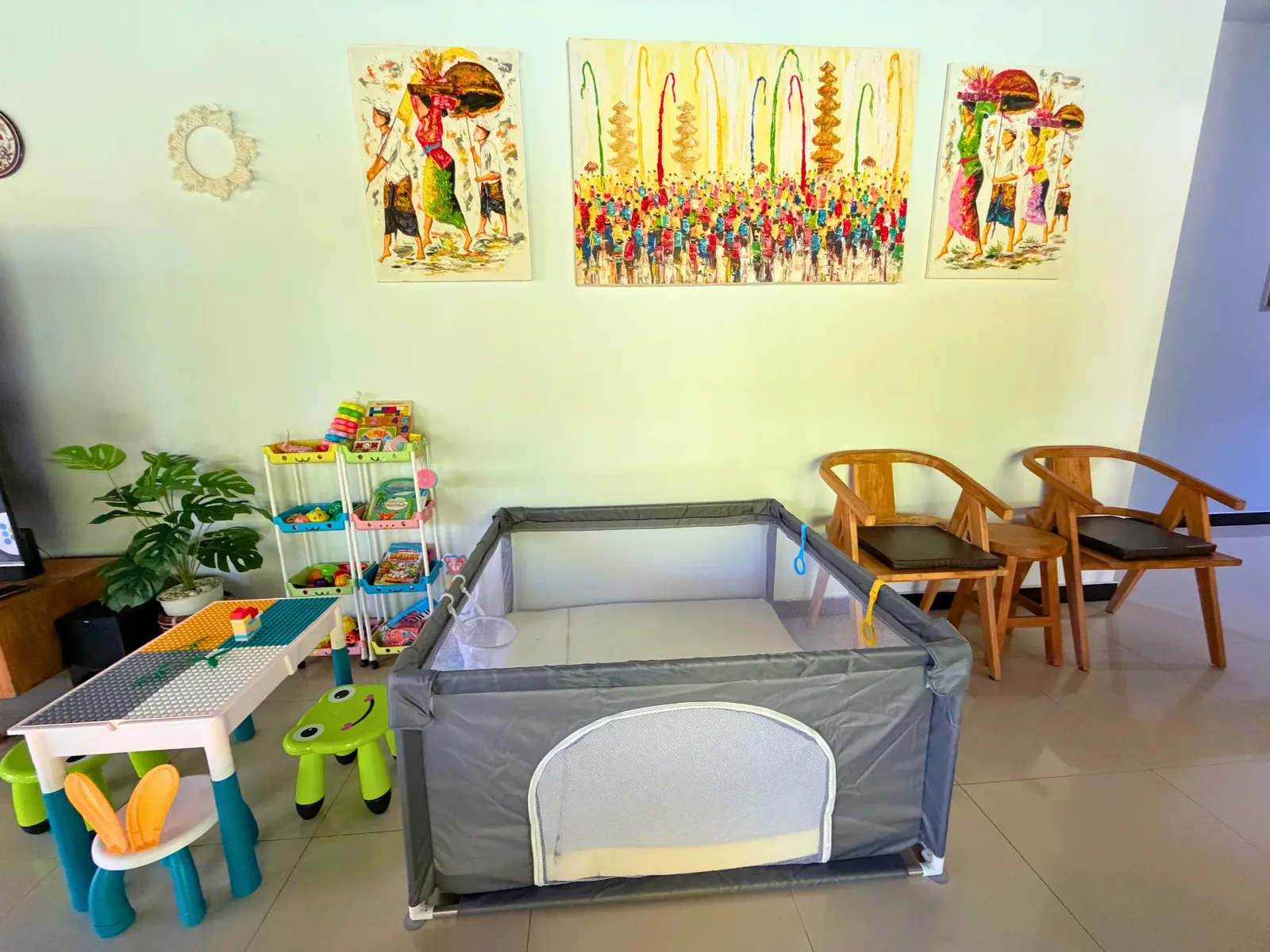 Indoor kids’ play area at Family Villa Sanur